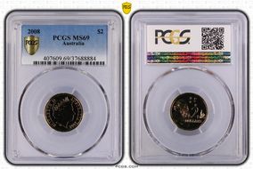 2008 $2 MS69