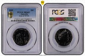 2005 20C End of WWII MS69