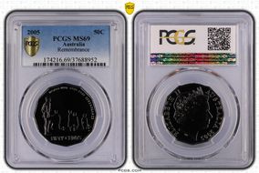 2005 50C Remembrance MS69