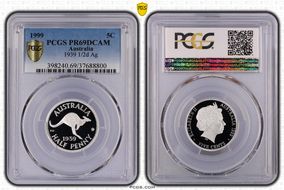 1999 5C 1939 1/2d Ag PR69DCAM