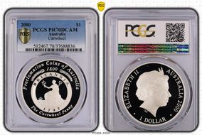 2000 $1 The Cartwheel Penny PR70DCAM