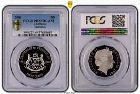 2001 50C Tasmania PR69DCAM