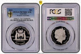 2001 50C Western Australia PR70DCAM