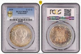 1939 2 1/2 G KM-165  Ag MS63