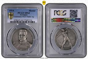 1914 Medal  Zetzmann-4025 Matte Ag SP64