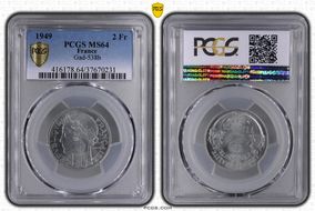 1949 2 Fr Gad-538b F-269 MS64