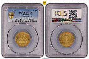 1927 1 Fr Gad-468 F-218 MS65