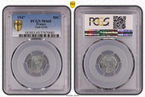 1947 50C Gad-426b F-194 MS65