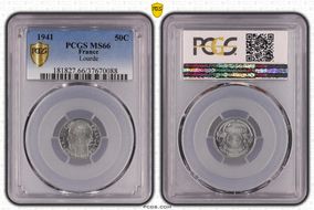 1941 50C Lourde MS66