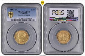 1883-M Sov S-3854A Shield AU55