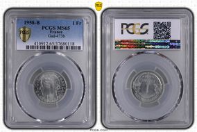 1958-B 1 Fr Gad-473b F-221 MS65