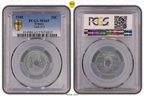 1945 20C Gad-324 F-155 MS65