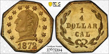 1872 G25C BG-722, Washington MS66+