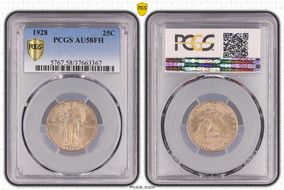 1928 25C AU58FH