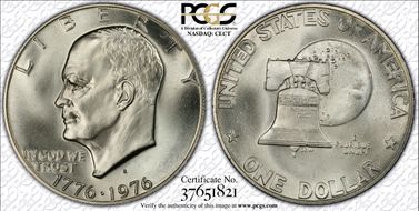 1976-S $1 Silver MS68+