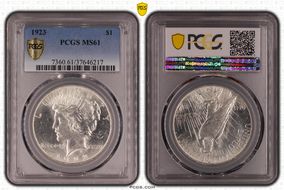 1923 $1 MS61