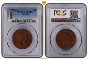1959 (m) 1D MS63BN