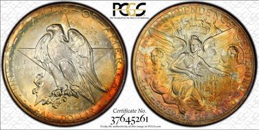 1937-D 50C Texas MS67+