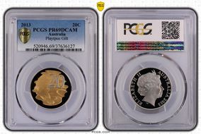 2013 20C Platypus - Partial Gilt PR69DCAM