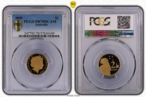 2005 $2 PR70DCAM