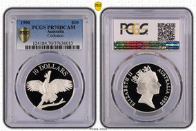1990 $10 Cockatoo PR70DCAM