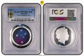 2012 $5 Crux Southern Sky Colorized PR70DCAM
