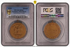 1938 Medal Sudetenland Medal Brass MS65