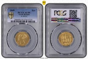 1849 Sov S-3852C AU55