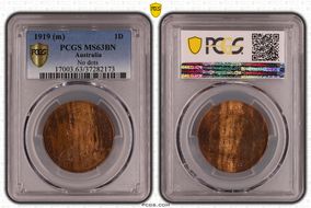 1919 (m) 1D No dots MS63BN