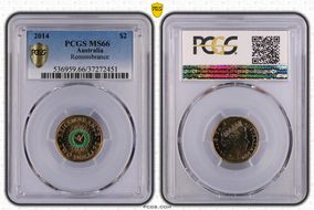 2014 $2 Remembrance - Colorized MS66