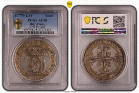 (1779)-LAF Scudo C-93 Dav-1564 AU58