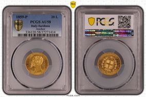 1859-P 20 L Anchor AU58