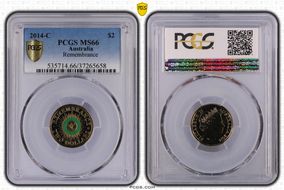 2014-C $2 Remembrance Colorized MS66