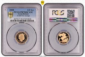 2008 1/2 Sov S-SB4 PR70DCAM