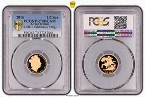 2016 1/2 Sov S-SB10 Celebratory Effigy PR70DCAM