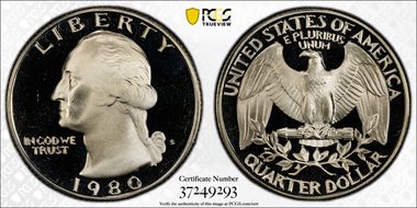 1980-S 25C PR69DCAM