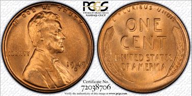 1949-D 1C MS66RD