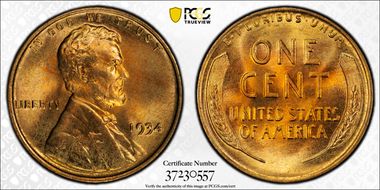 1934 1C MS67+ RD