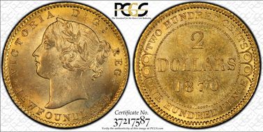 1870 $2 D-2 No Dot After NFLD MS63