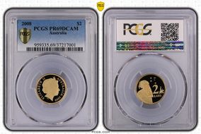 2008 $2 PR69DCAM