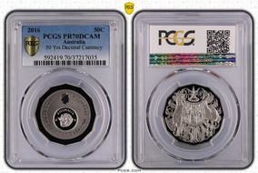 2016 50C 50 Yrs Decimal Currency PR70DCAM