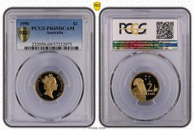 1996 $2 PR69DCAM