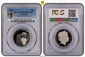 2005 20C End of WWII PR70DCAM