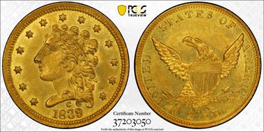 1839-C $2.50 HM-2 MS62