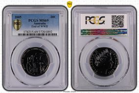 2005 20C End of WWII MS69