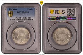 1947(m) Florin KM-40a  Ag MS64