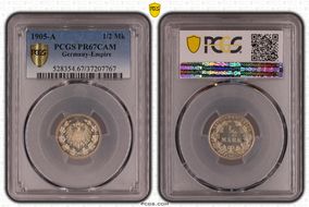 1905-A 1/2 Mk J-16 PR67CAM