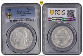1931 Piastre Lec-312 AU58