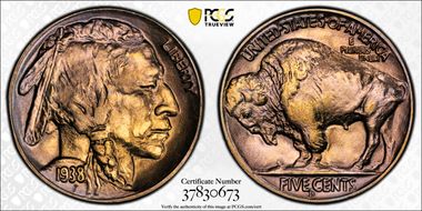 1938-D 5C Buffalo MS67+