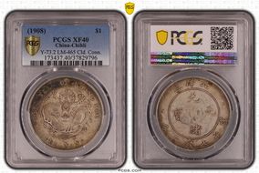 (1908)34 $1 LM-465 Cld. Conn. XF40
